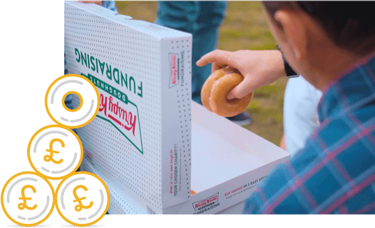 Krispy Kreme fundraising charity doughnuts 