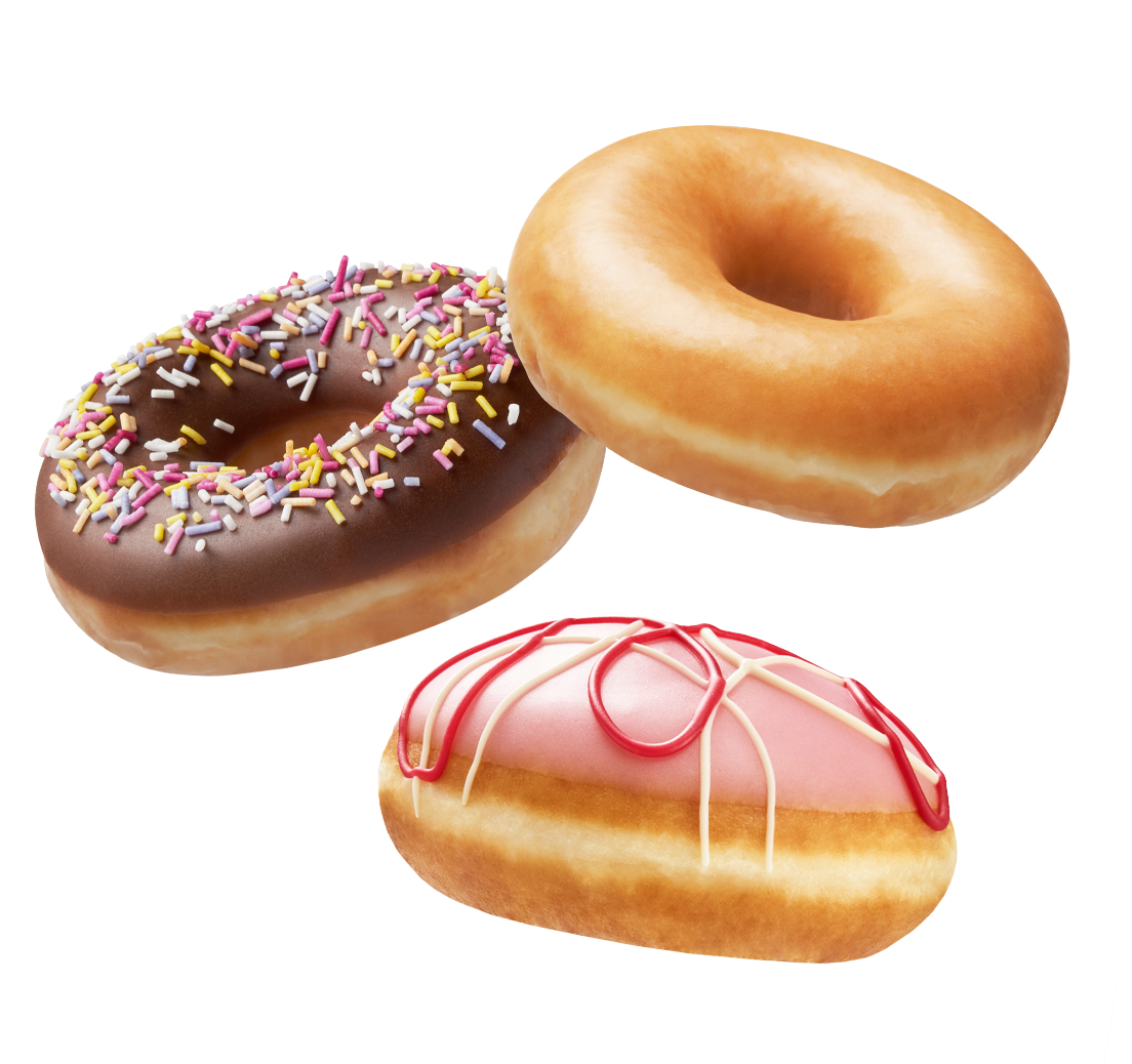 Krispy Kreme doughnuts 3 pack